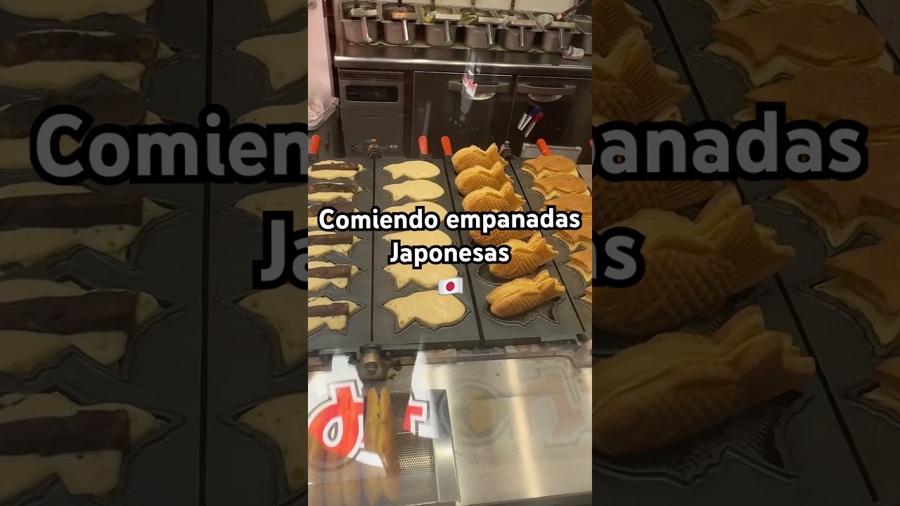 COMIENDO EMPANADAS JAPONESAS 🇯🇵 TAIYAKI #japon #vivirenjapon #comidajaponesa #quehacerenjapon