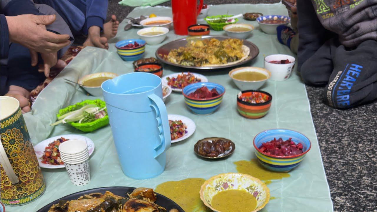 نعزمت يم عيالي ع الفطور🏘️ولمة الأهل الحلوة🌸🍀 يومي من السحور حد الفطور