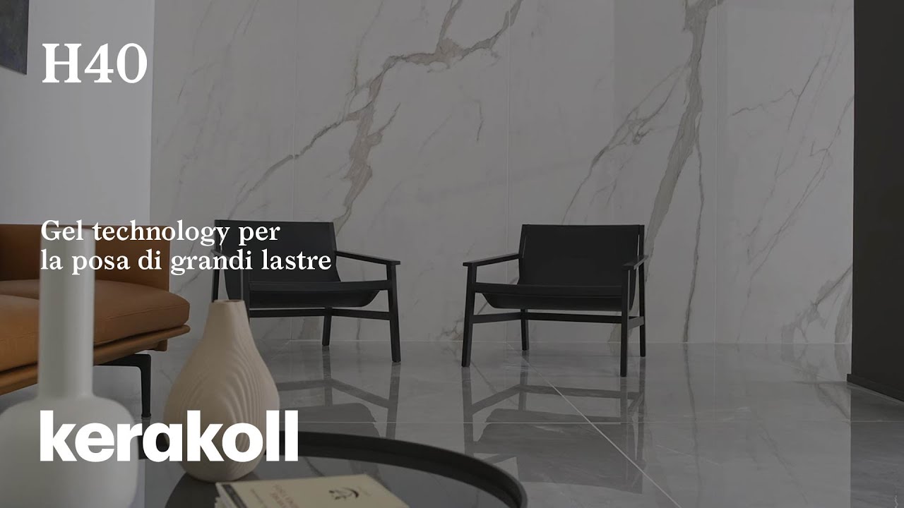 H40 | Gel-technology per la posa di grandi lastre