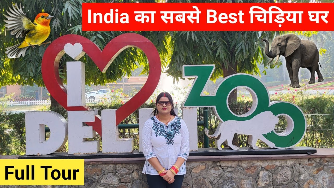 India Ka Sabse Best Zoo | Delhi Zoo | Delhi Chidiya Ghar | Full Tour & Information | NZP Delhi 