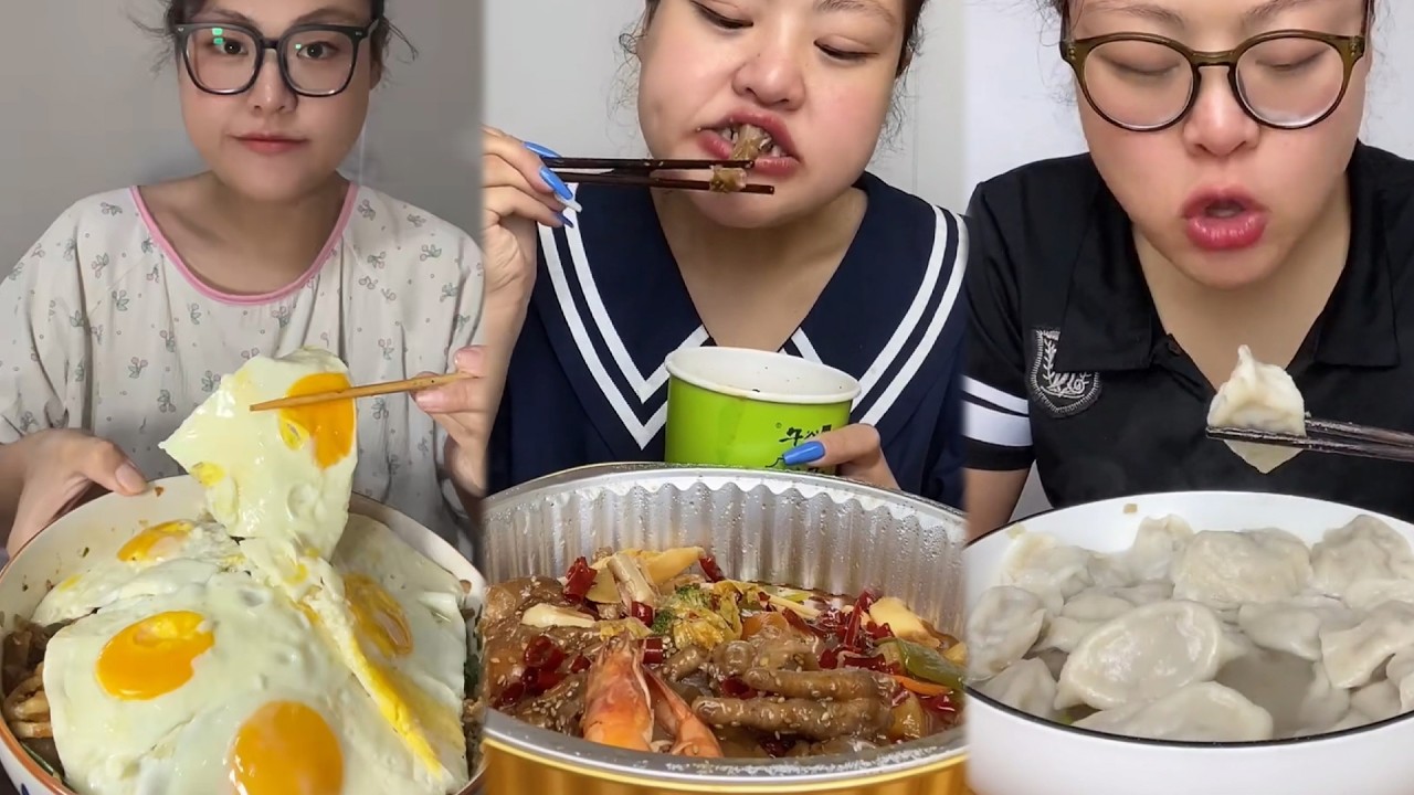 Mukbang food challeng new with real sound #d9mukbang #mukbang