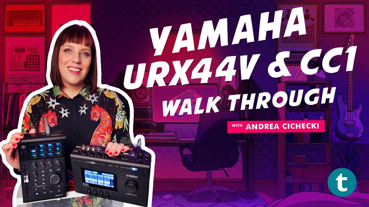 Checking out the new Yamaha URX44V Audio & Video Interface, and CC1 DAW Controller | Thomann