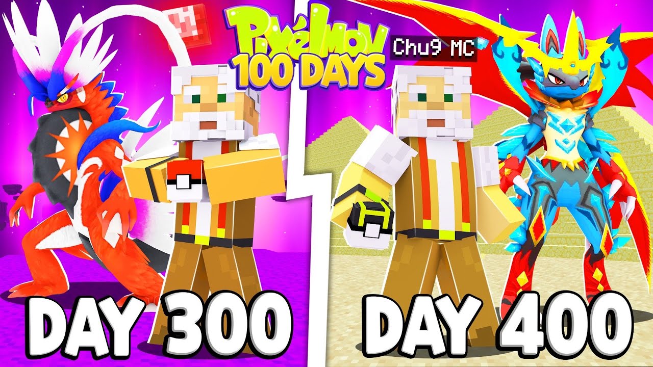 T&oacute;m tắt 400 Ng&agrave;y Minecraft Pixelmon Ultra Sinh Tồn Si&ecirc;u Kh&oacute; T&ocirc;i Bắt Thần Ai Cập Cỗ Đại !!