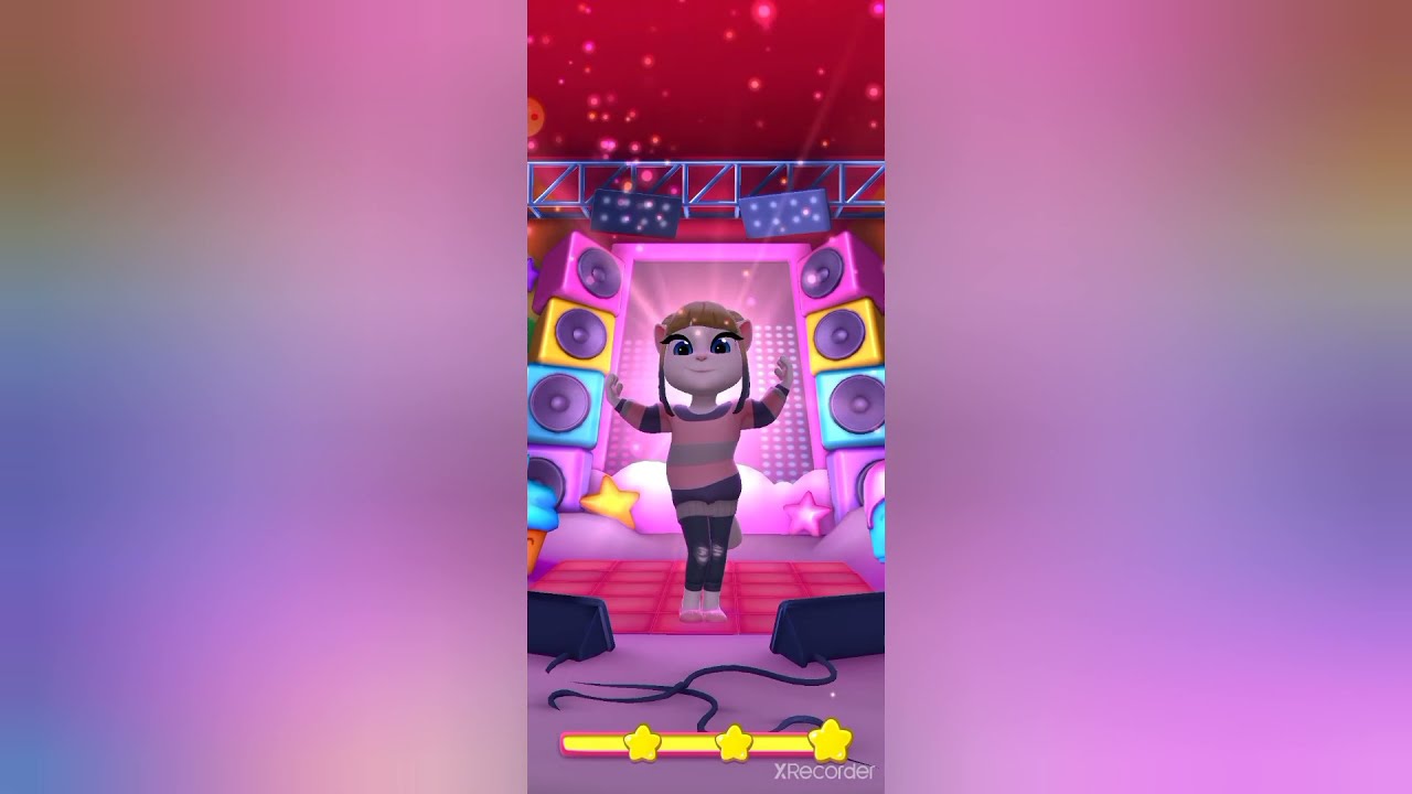 Angela pink and blue dress