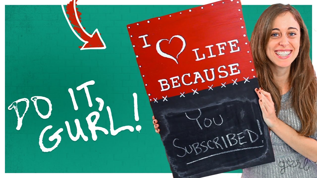 DIY Chalkboard Sign! - Do It, Gurl