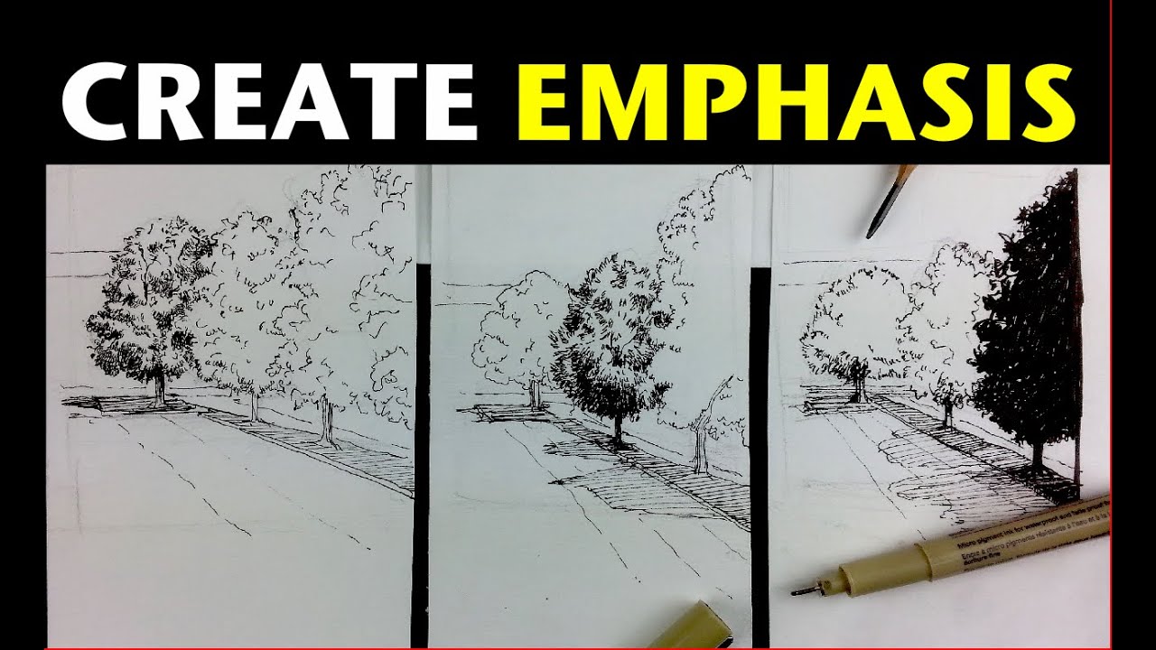 Urban Sketching Series Pt 4 | Tips on how to create emphasis