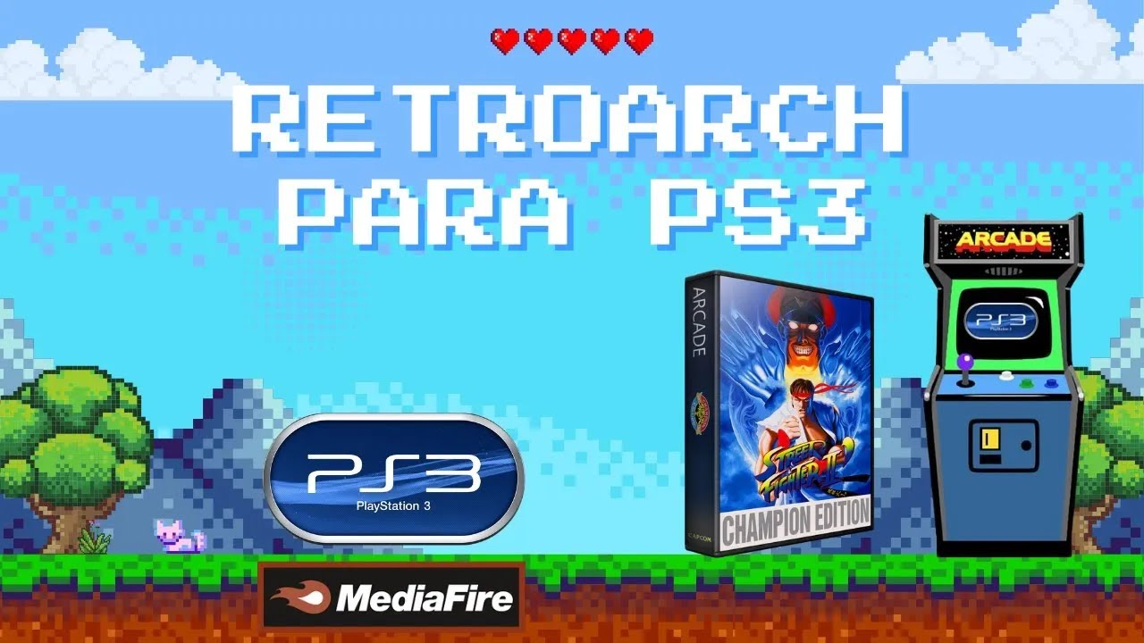 RETROARCH DE PS3 COMPLETO SÓ JOGAR (MIDIA FIRE-PKG)