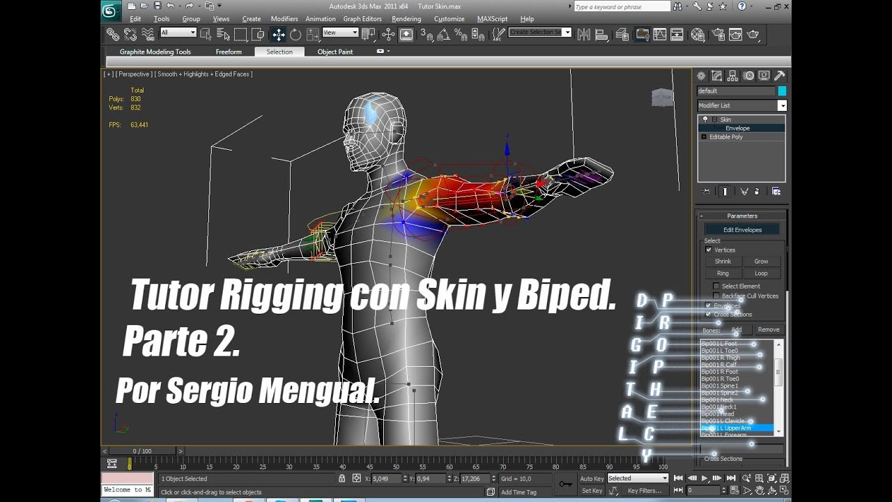 Tutor Rigging con Skin y Biped en 3DS MAX Parte 2
