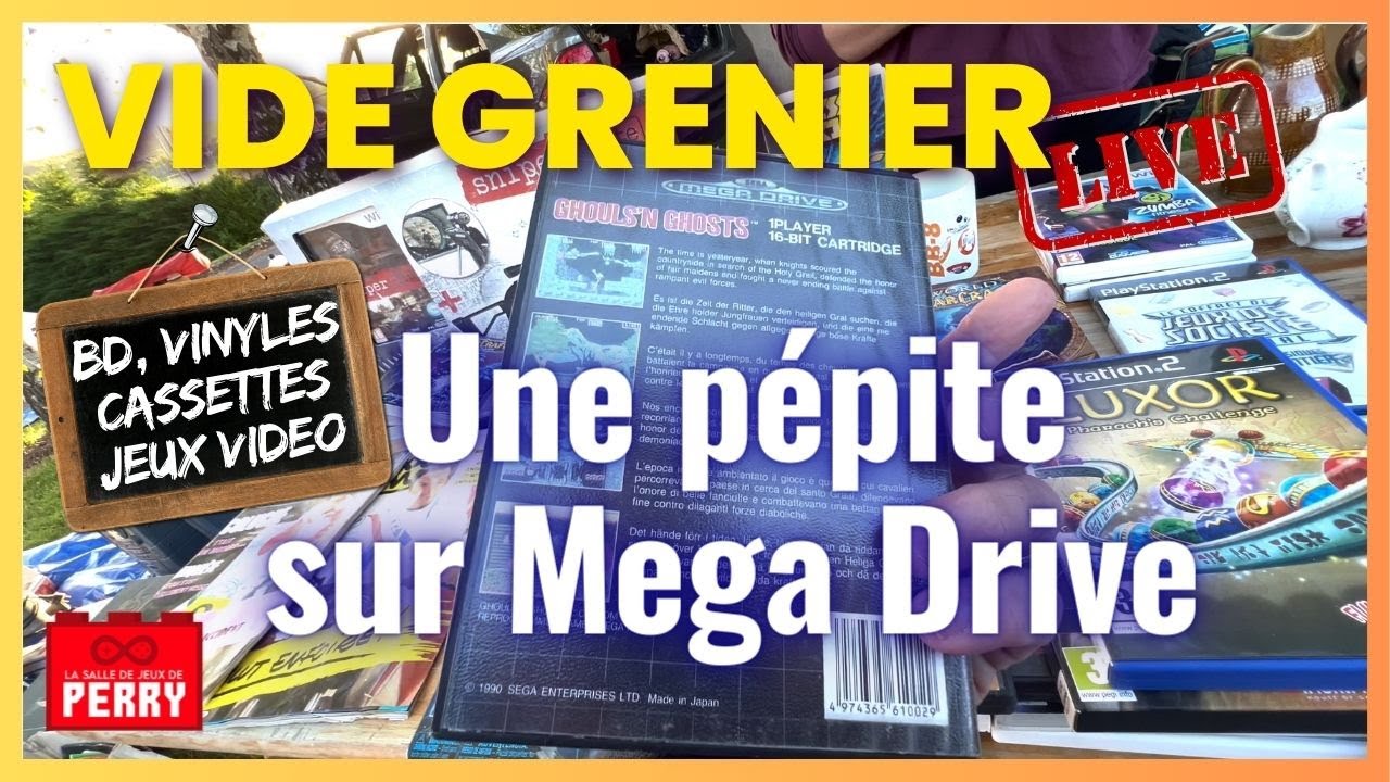 #199 - VIDE GRENIER LIVE (Bonus de l'été) - 🤩 Incroyable ce jeu Mega Drive en vide grenier