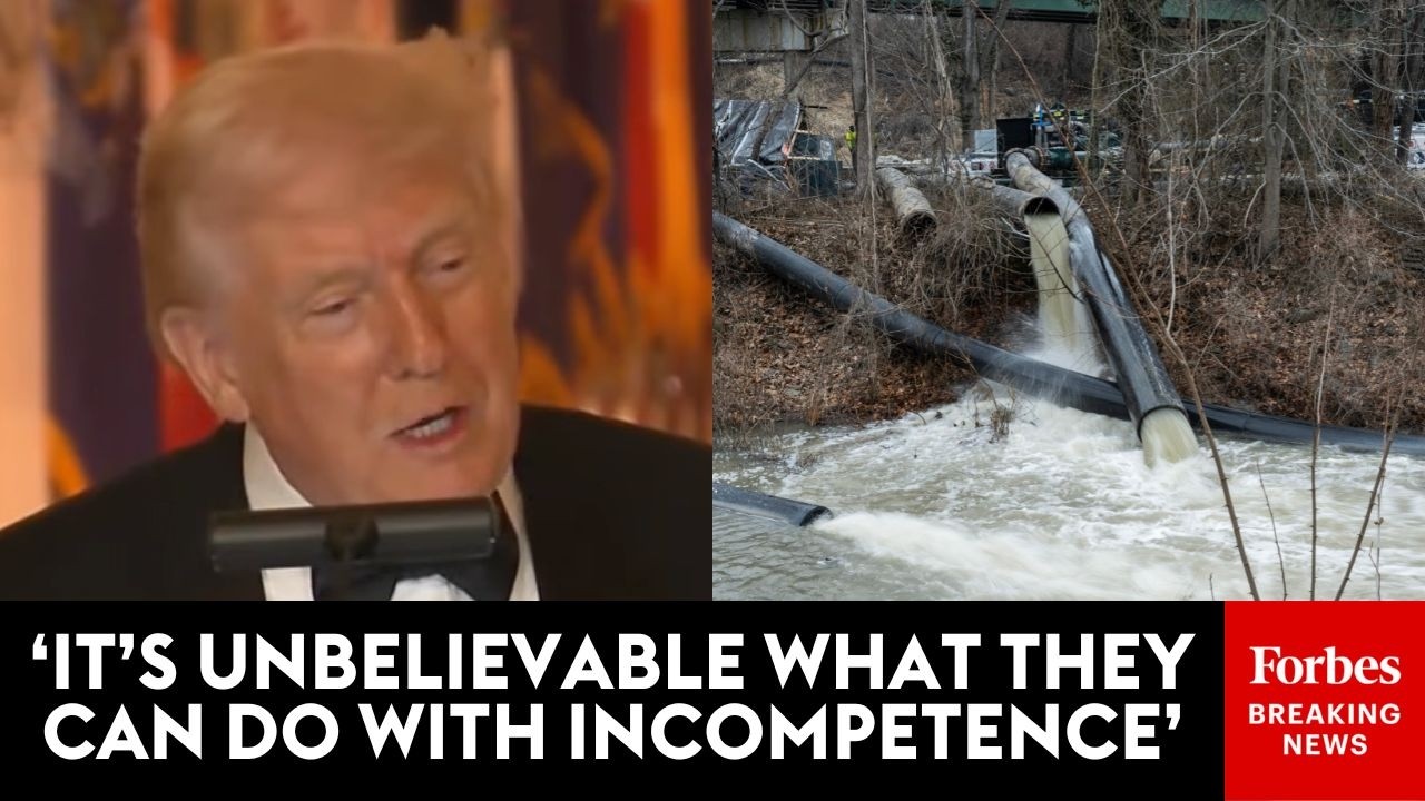 'We Have To Clean Up Some Mess': Trump Swipes At Maryland, Virginia Over Sewage Spill In Potomac
