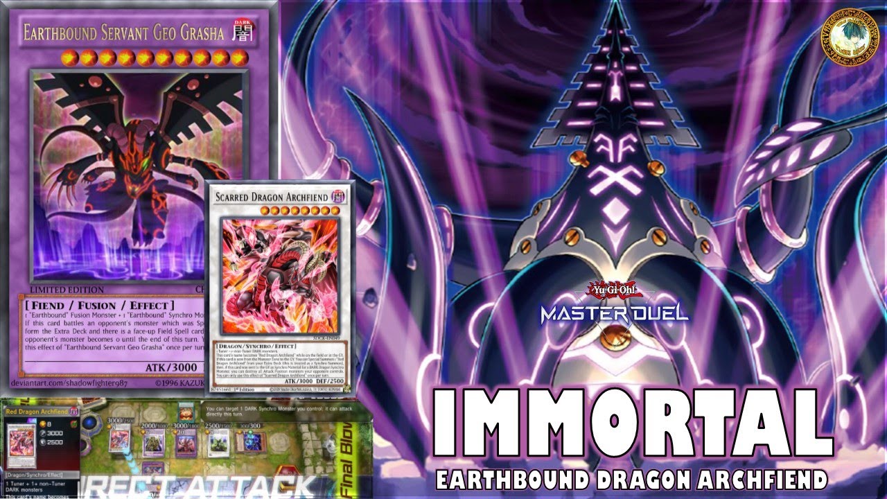 IMMORTAL! Earthbound Red Dragon Archfiend - Harmonic Synchro Fusion [Yu-Gi-Oh! MASTER DUEL]