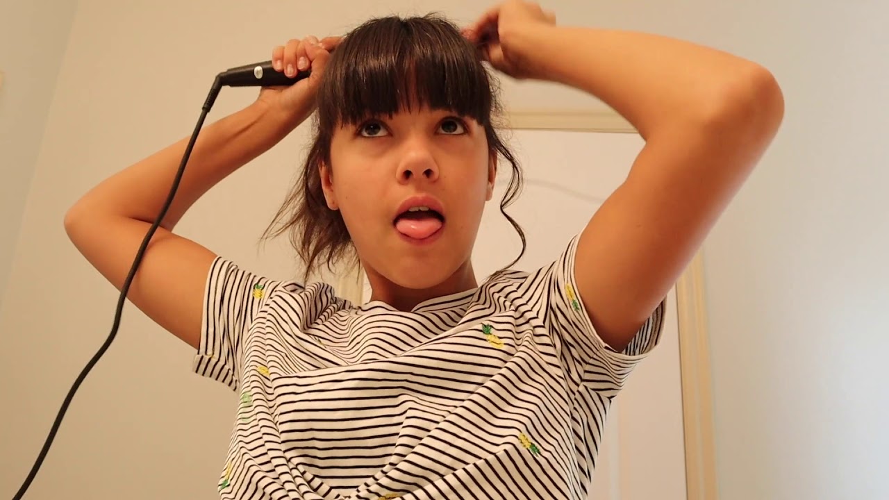 HOW TO style BANGS! | I cut my own bangs!!