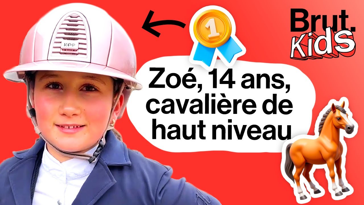 Zoé, 14 ans, cavalière de haut niveau