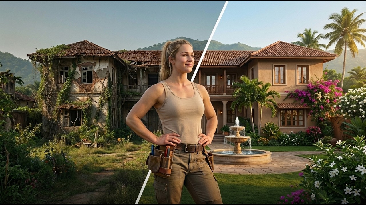 She Transformed an Abandoned Indian Mansion into a Luxury Paradise Full Process