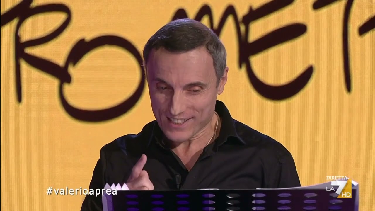 Il monologo di Valerio Aprea: 