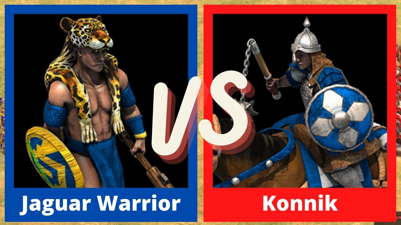 60 Jaguar Warrior VS. 60 Konnik (Aztecs VS Bulgarians) - Age of Empires 2: Definitive Edition