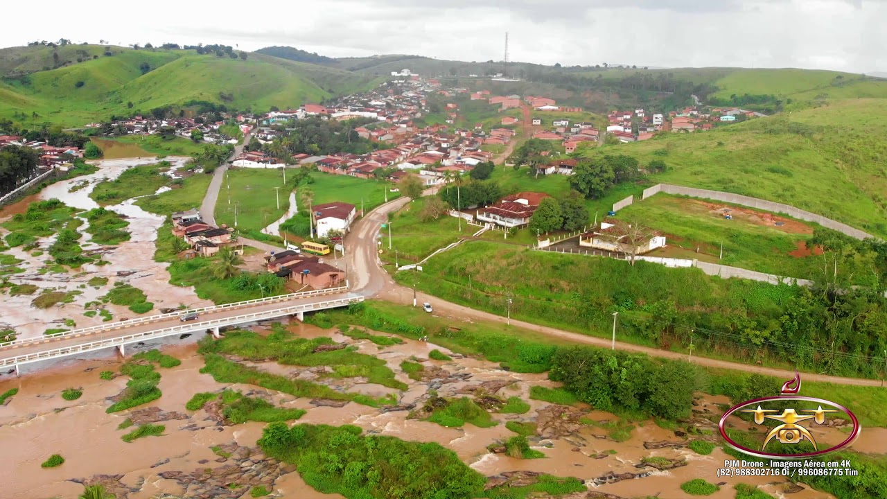 São José da Lage - Alagoas Brasil - Visto de cim em 4K Ultra HD - Dji Mavic AIr