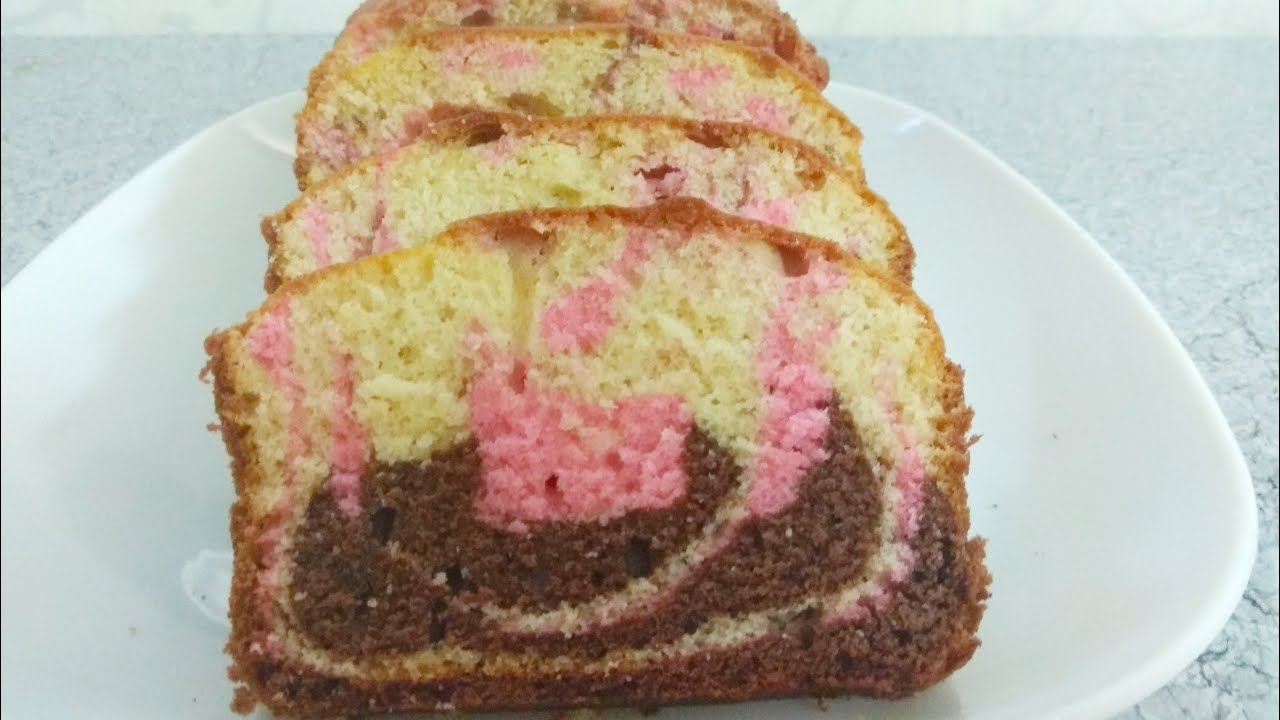 Marble cake (3 colours)