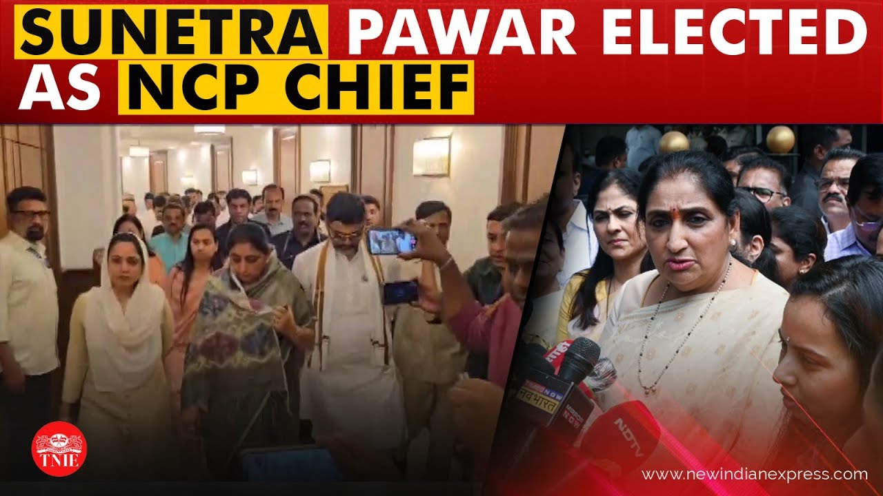 Sunetra Pawar elected as NCP chief; set to be sworn in as state's first woman deputy CM
