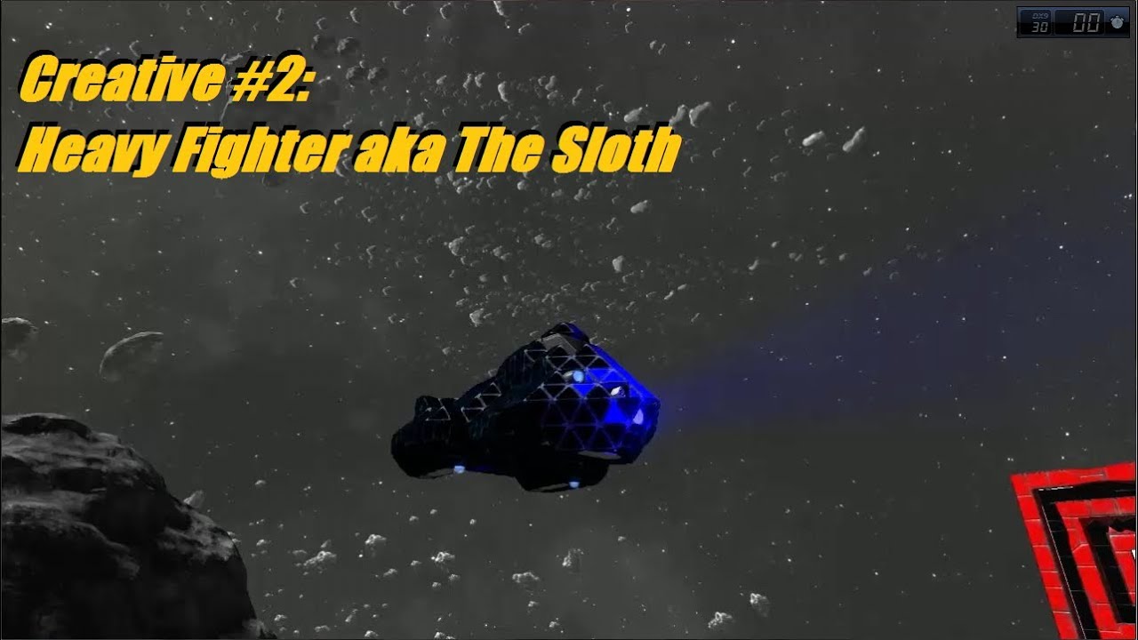 Space Engineers Creative #2: Heavy Fighter aka The Sloth