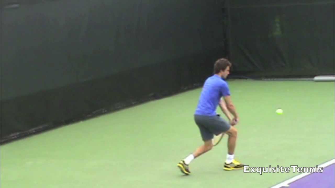 Gilles Simon Backhands in Slow Motion