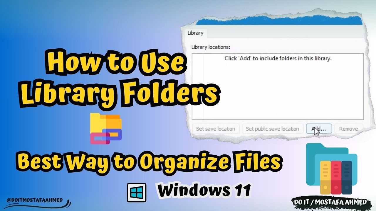 How to Create Custom Library Folders in Windows 11 | Organize Your Files Easily 👍