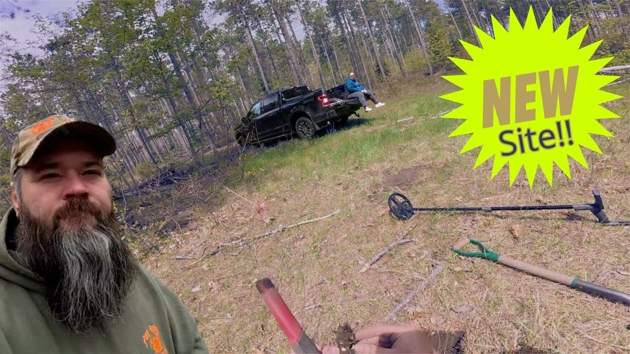 The Finding an Old Home Site to Metal Detect Forest Driving Adventure! !