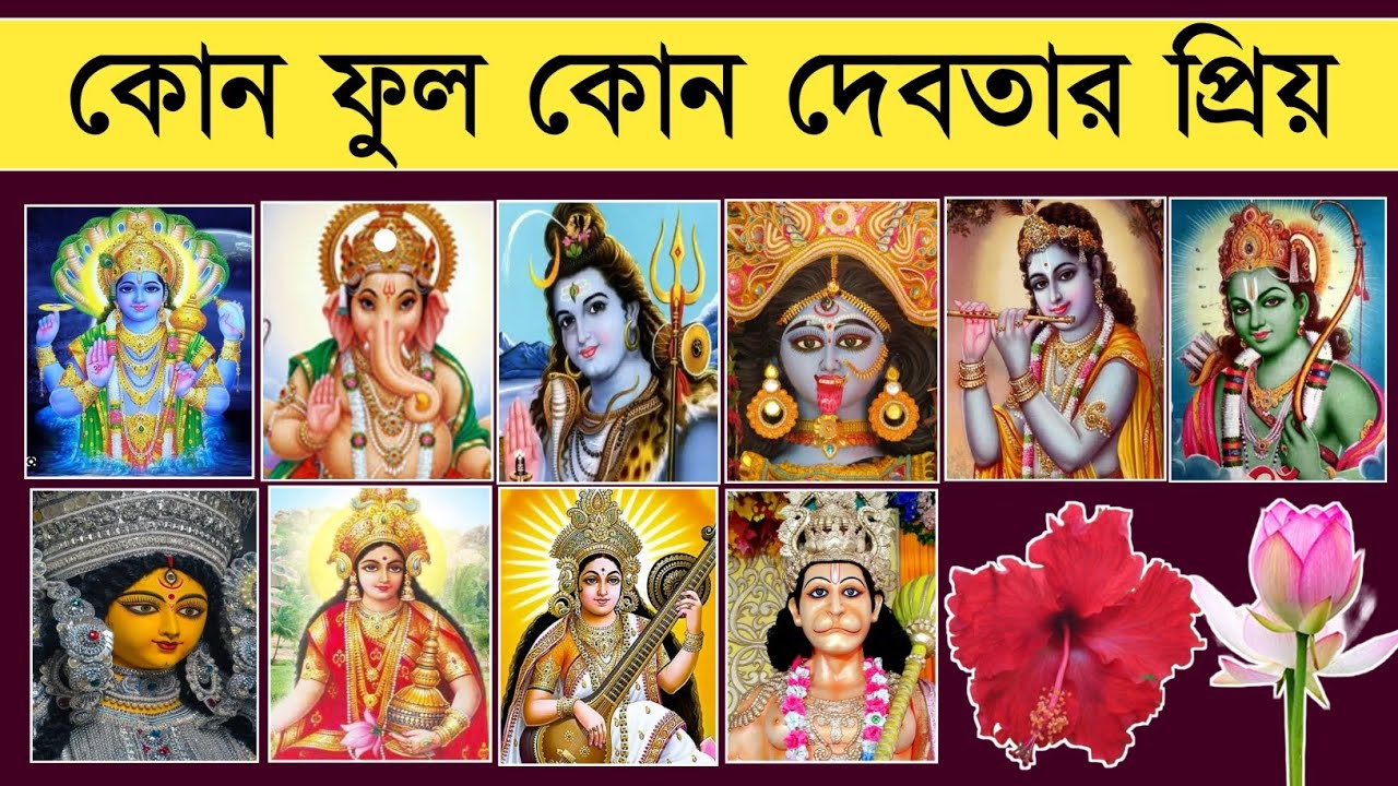 কোন দেবতার কোন ফুলে সন্তুষ্ট হয় | God Is Satisfied With Any Flowers