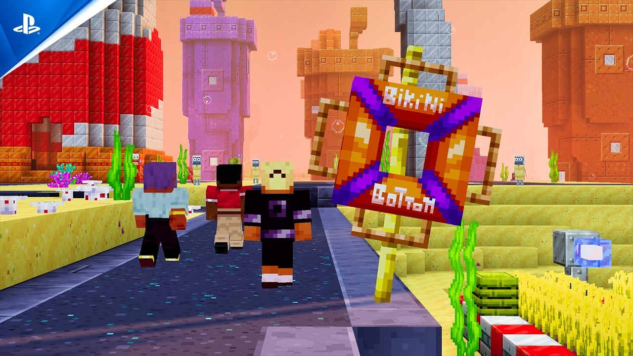 Minecraft - SpongeBob SquarePants Biomes Trailer | PS5 & PS4 Games