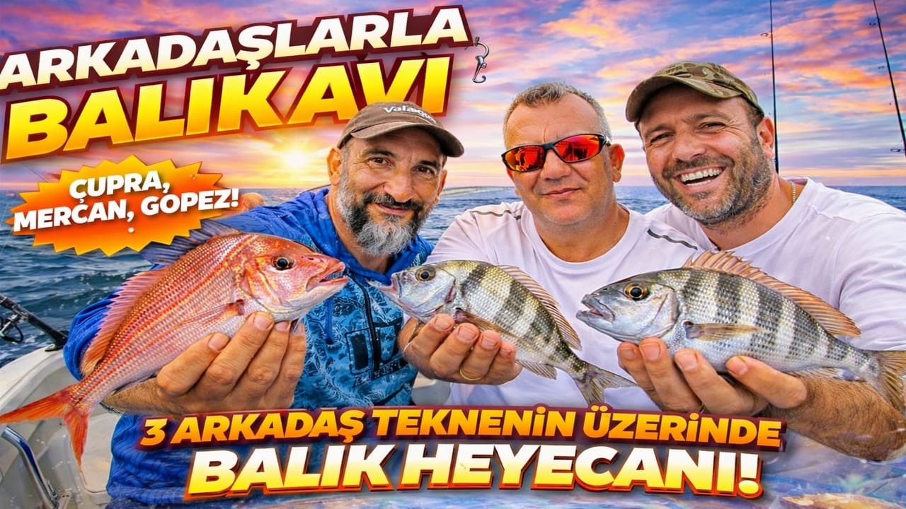 TEKNE DE MERCAN, GOPEZ, ÇUPRA AVI. OLTANIN UCU BUGÜN BEREKETLİYDİ. #tekne #balıkavı #deniz #çupra