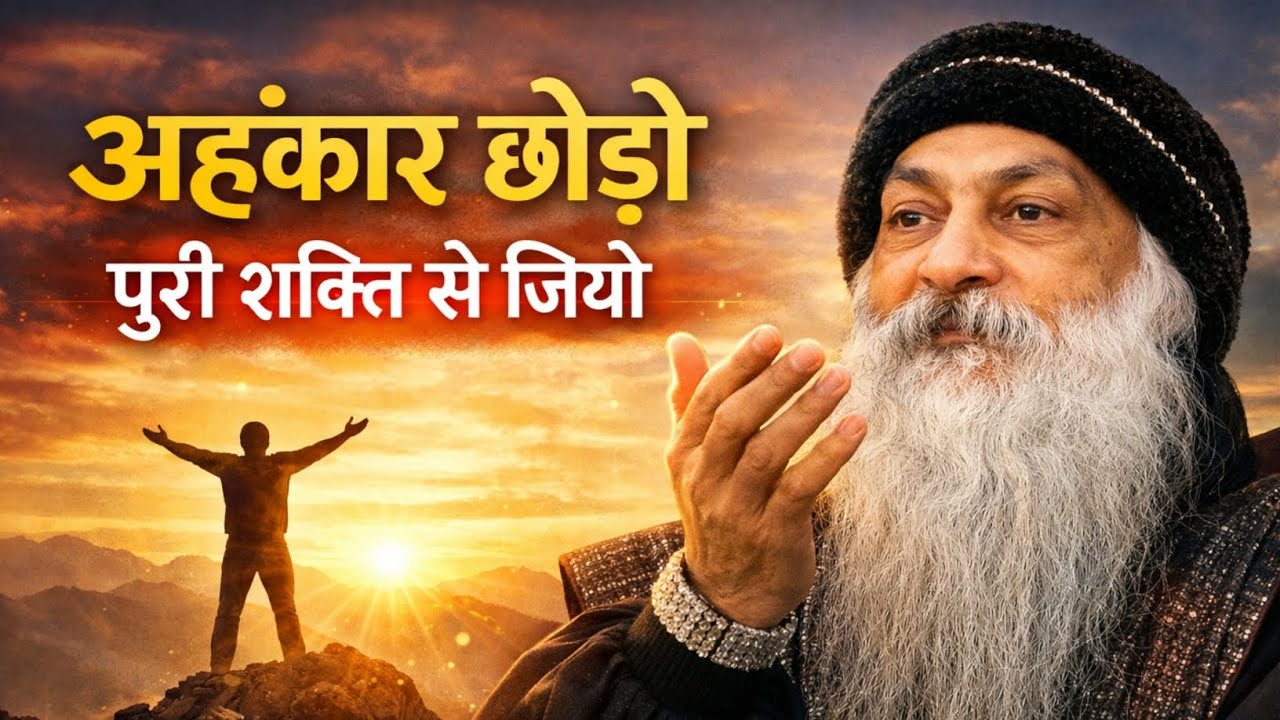 Osho:-अहंकार छोड़ो पुरी शक्ति से जियो | Osho Hindi Parvachan 