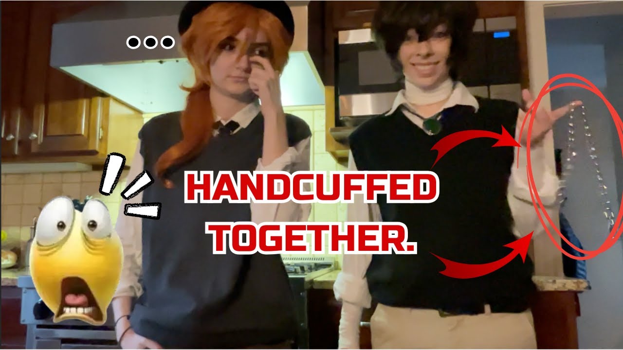 soukoku bakes a cake while handcuffed