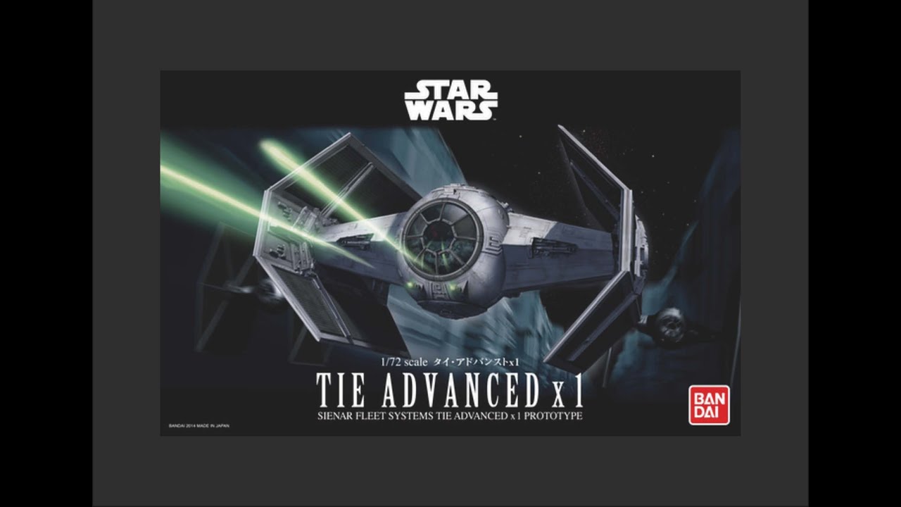 Bandai 1/72 TIE Fighter Advanced x1 Scale Model Review