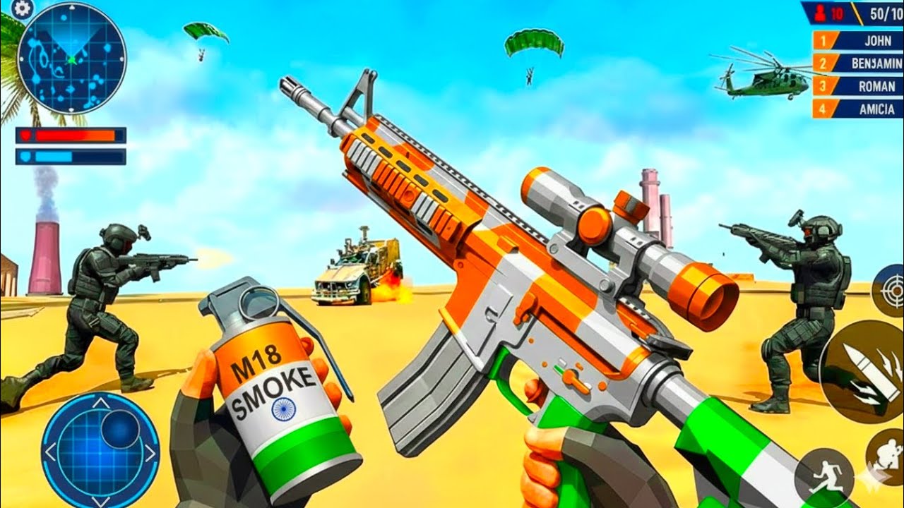 🎮🔫Gun Strike FPS Shooting Game - Banduk Wala Goli Wala Game - Android GamePlay🔥🚀