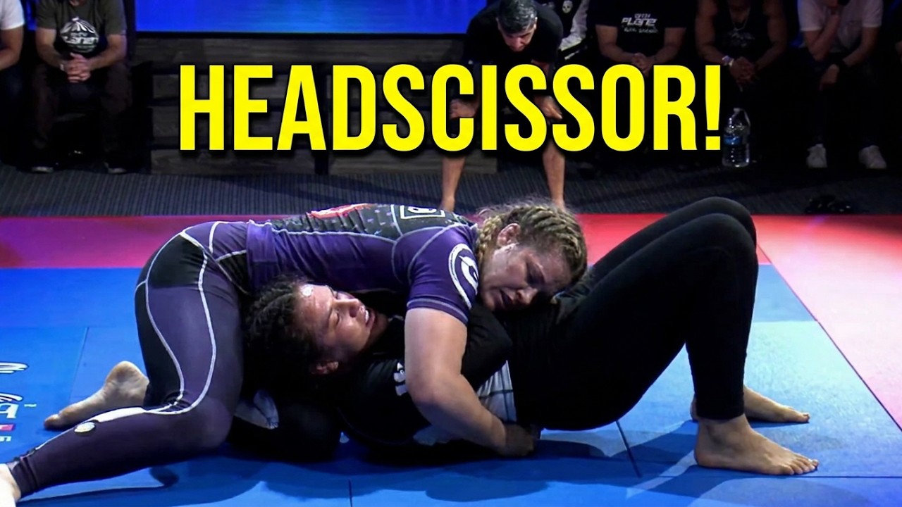Big Reverse Headscissor - Heavyweight Women's Grappling Match