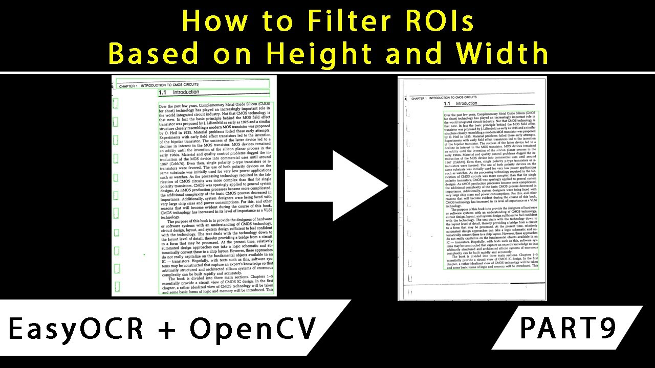 9. Filter ROI or Bounding Box Based on Height and Width