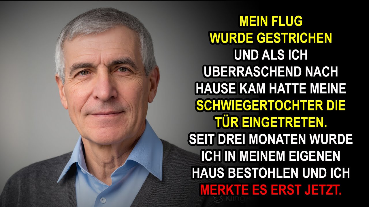 Mein Flug fiel aus – zu Hause erwischte ich meine Schwiegertochter beim Einbrechen