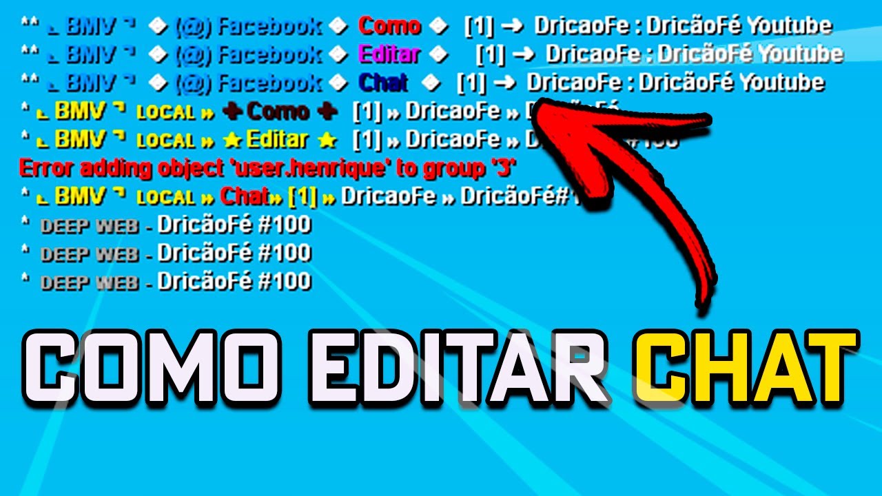 COMO ADICIONAR E EDITAR CHAT NO MTA | TUTORIAL #25