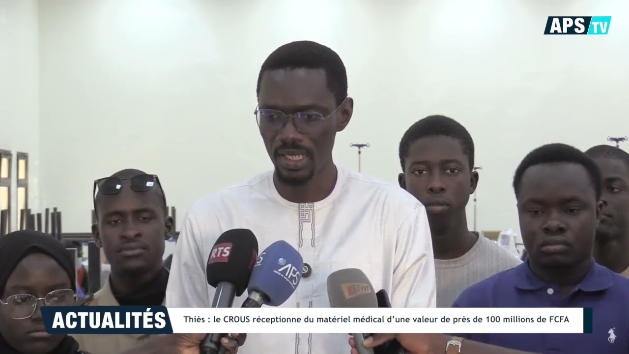 Wlf : Thiès : le CROUS réceptionne du matériel médical d’une valeur de près de 100 millions de FCFA
