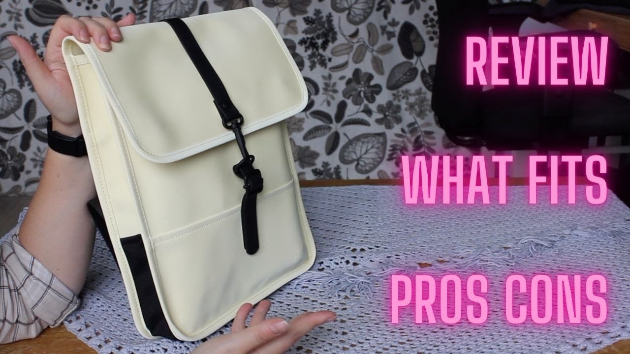 Обзор + Что подходит + Мод Снимок + Плюсы и минусы рюкзака Rains Micro в цвете Pearl