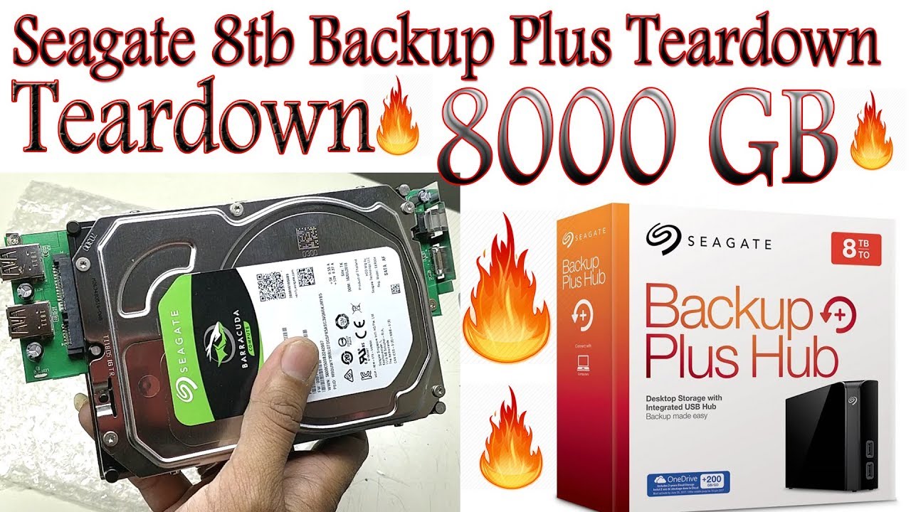 Seagate 8tb Backup Plus External Hard Drive Teardown 🔥