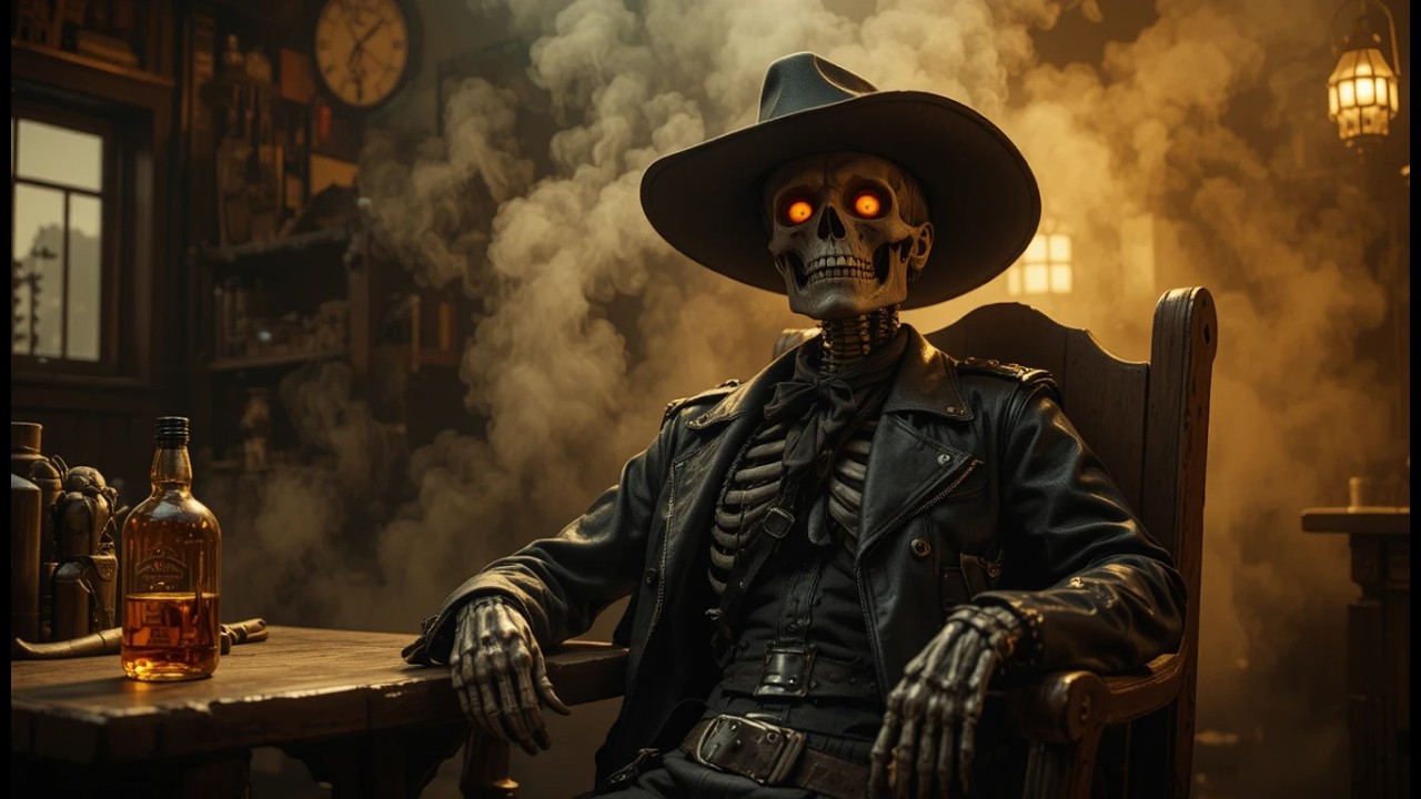 Ghost Rider Cowboy | Dark Western Desert Rock