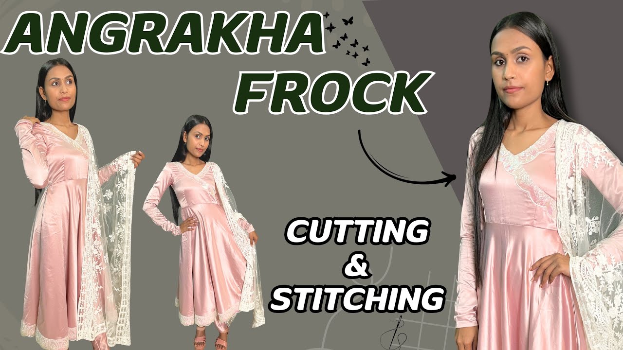 रक्षाबंधन स्पेशल Angrakha Frock Cutting and Stitching/Designer Long frock Cutting and Stitching