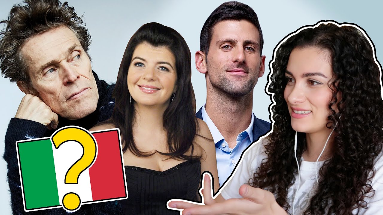 RAGAZZA CANADESE REAGISCE A CELEBRITÀ CHE PARLANO ITALIANO! (seconda parte)