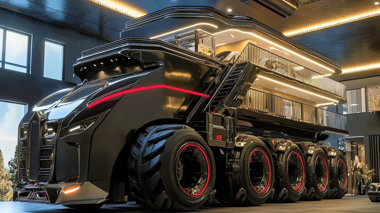 Самый безумный дом на колесах класса А! 2027 Tiffin Phaeton Midnight Megahome Edition
