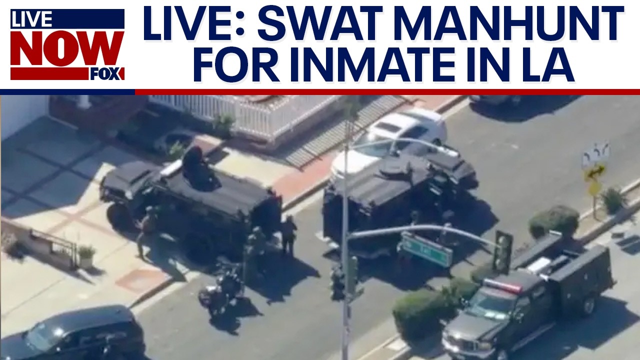 SKYFOX: SWAT searching for escaped inmate in LA area