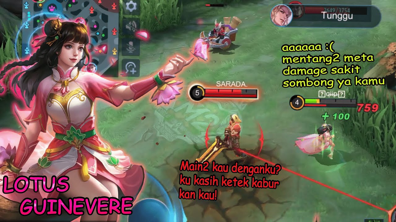 Cara membuat musuh kapok, 1 lane dengan Guinevere