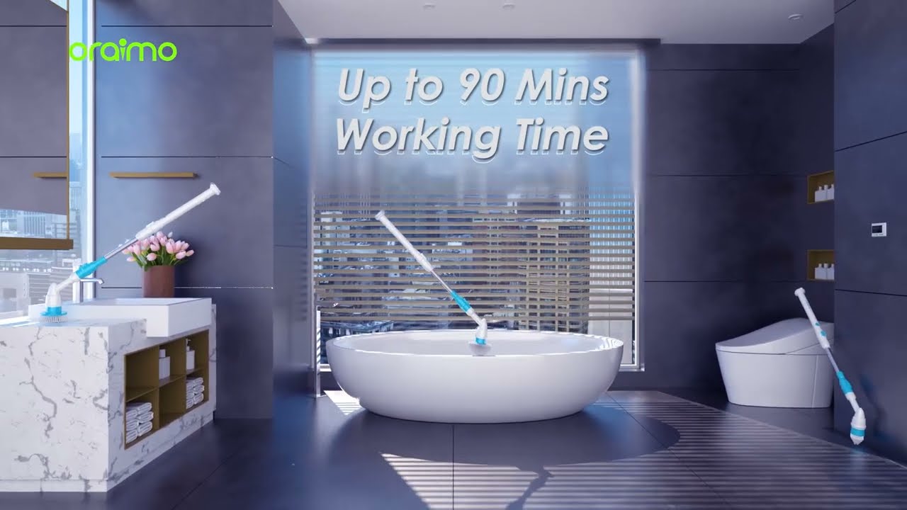 Powerful Spinning, Effortless Cleaning | oraimo UltraCleaner Scrubber