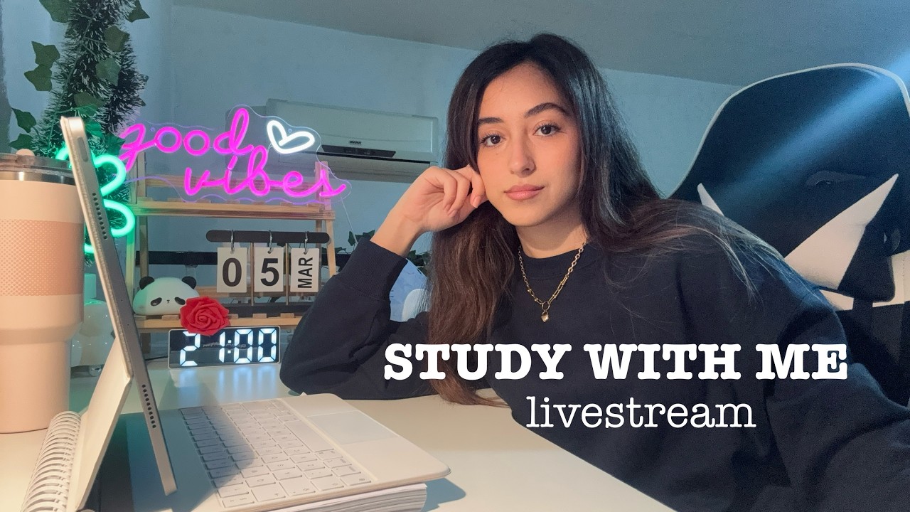 Study With Me Live Stream 4 Hours