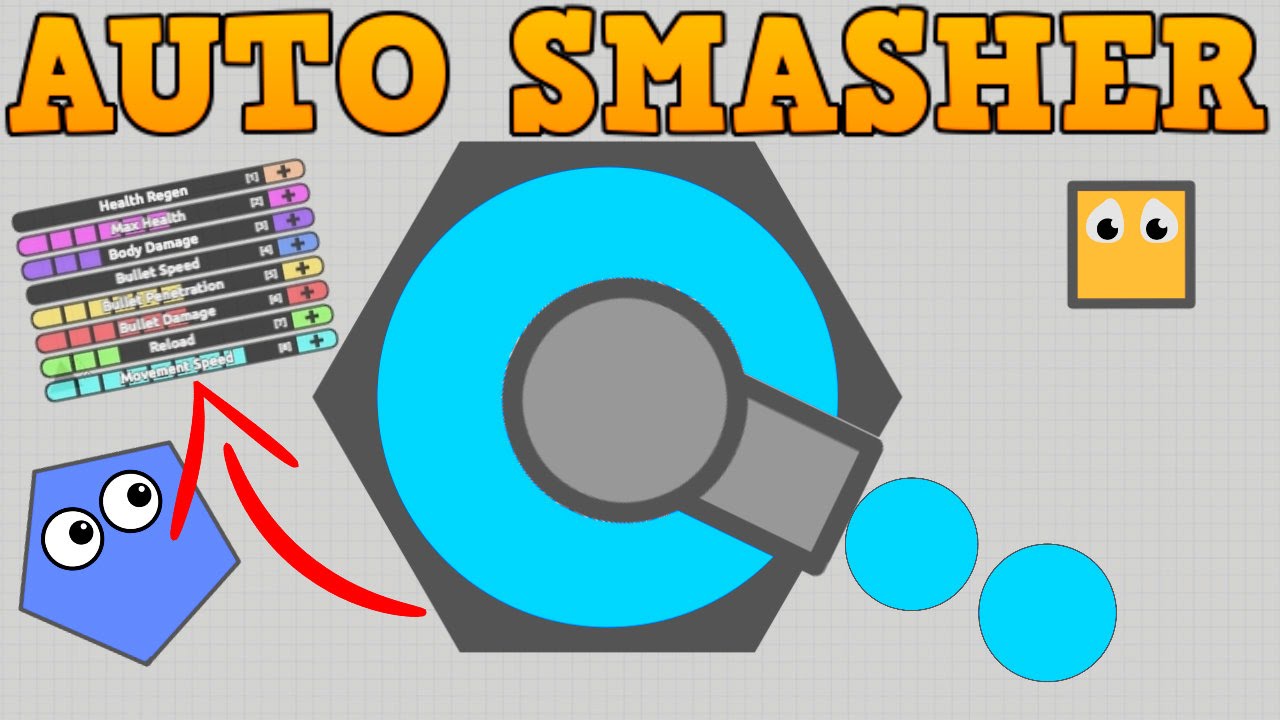 SECRET DIEP.IO AUTO SMASHER TANK!! // New Max Upgrades // Finding Best Build